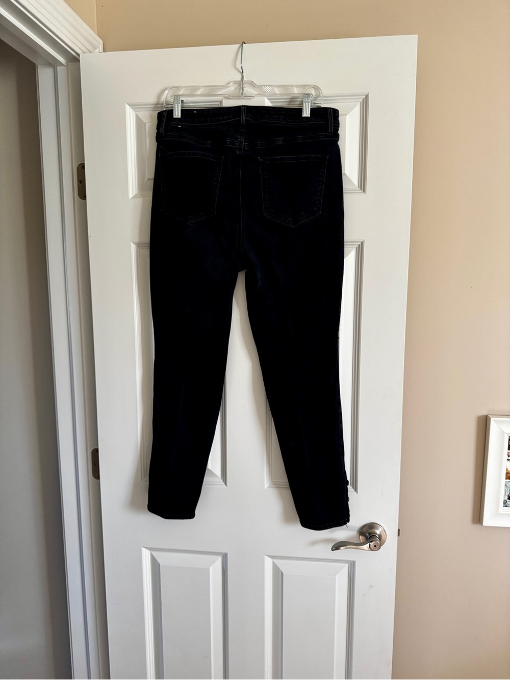 Talbots Slim Crop Cotton Navy Pants 10